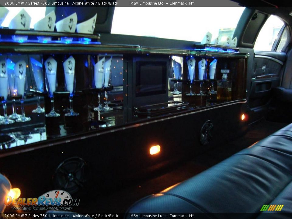 2006 BMW 7 Series 750Li Limousine Alpine White / Black/Black Photo #28