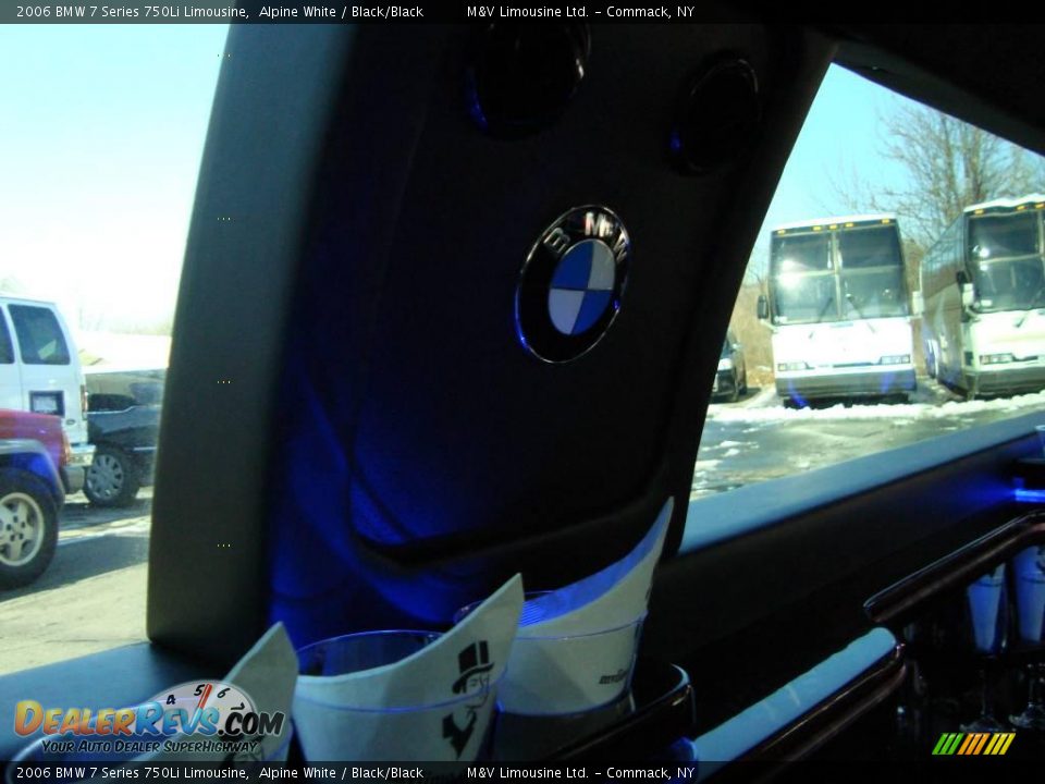 2006 BMW 7 Series 750Li Limousine Alpine White / Black/Black Photo #32