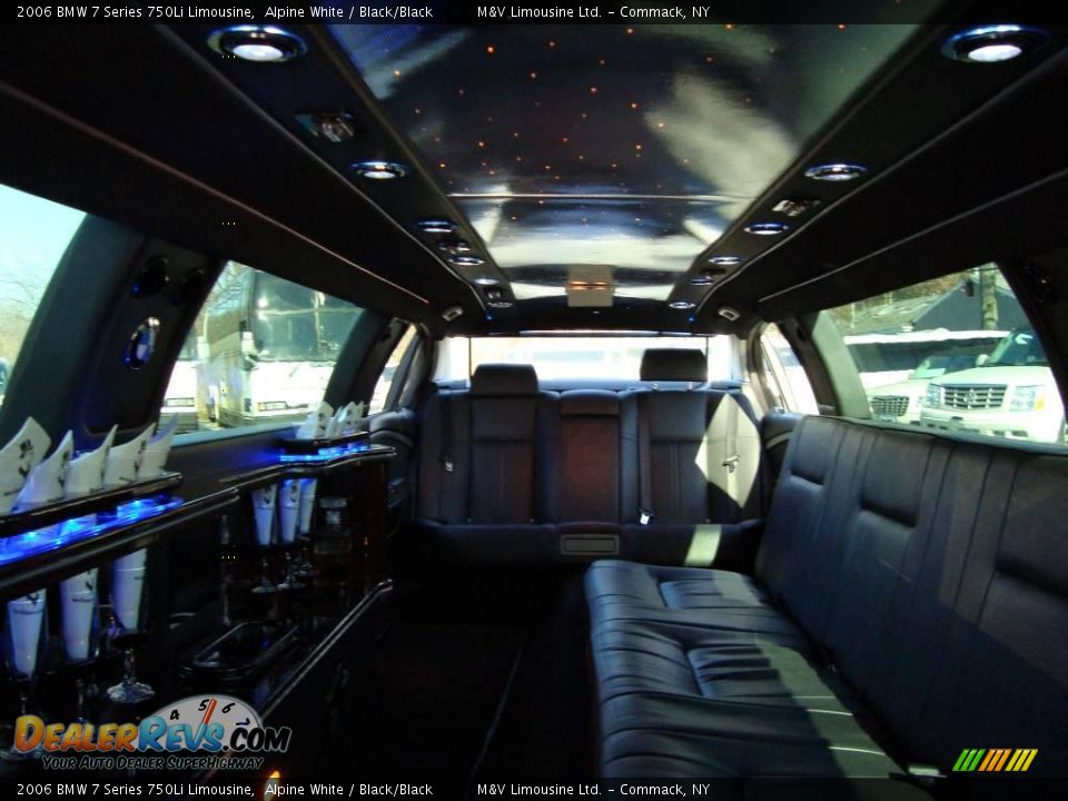 2006 BMW 7 Series 750Li Limousine Alpine White / Black/Black Photo #36