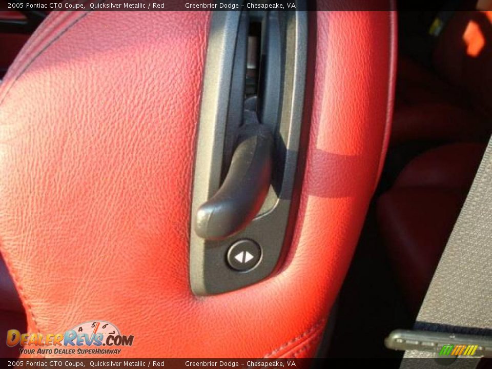 2005 Pontiac GTO Coupe Quicksilver Metallic / Red Photo #10