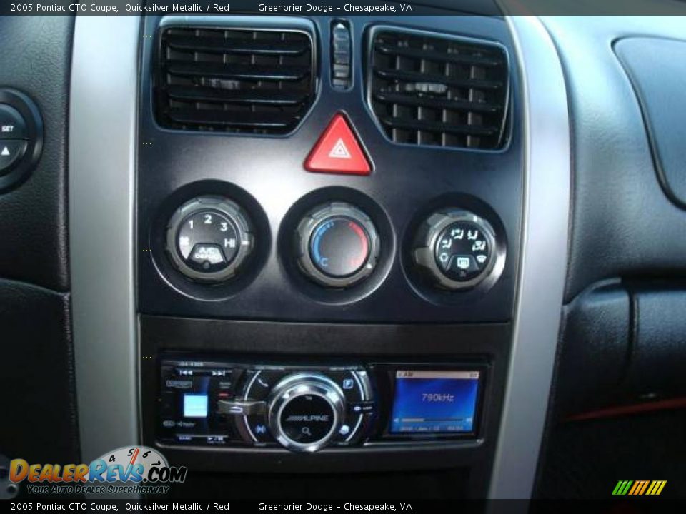 2005 Pontiac GTO Coupe Quicksilver Metallic / Red Photo #21