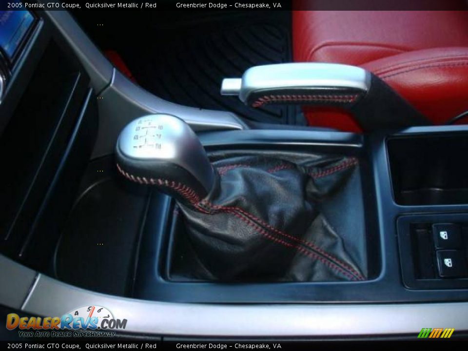 2005 Pontiac GTO Coupe Quicksilver Metallic / Red Photo #26