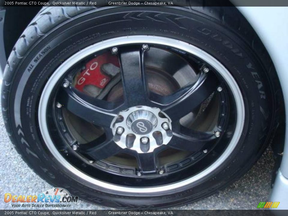 2005 Pontiac GTO Coupe Quicksilver Metallic / Red Photo #30