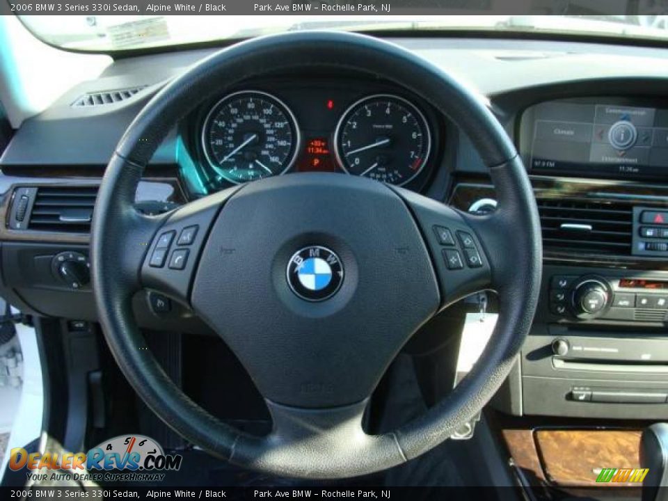 2006 BMW 3 Series 330i Sedan Alpine White / Black Photo #13