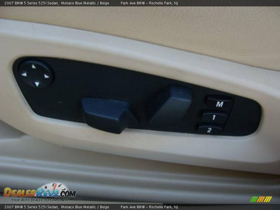 2007 BMW 5 Series 525i Sedan Monaco Blue Metallic / Beige Photo #11