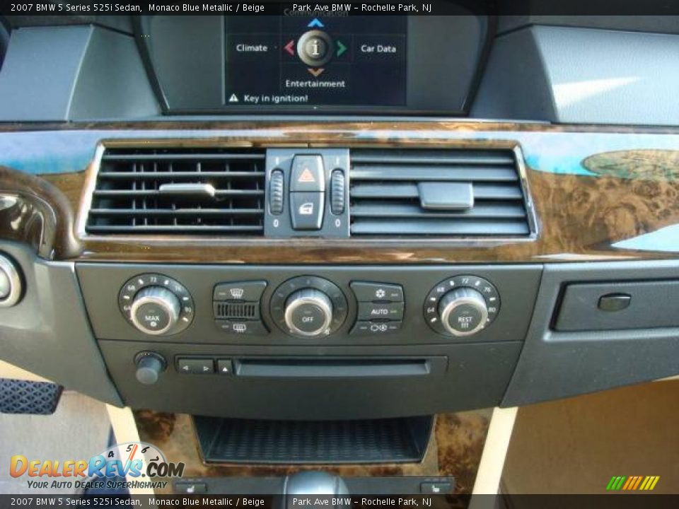 2007 BMW 5 Series 525i Sedan Monaco Blue Metallic / Beige Photo #15