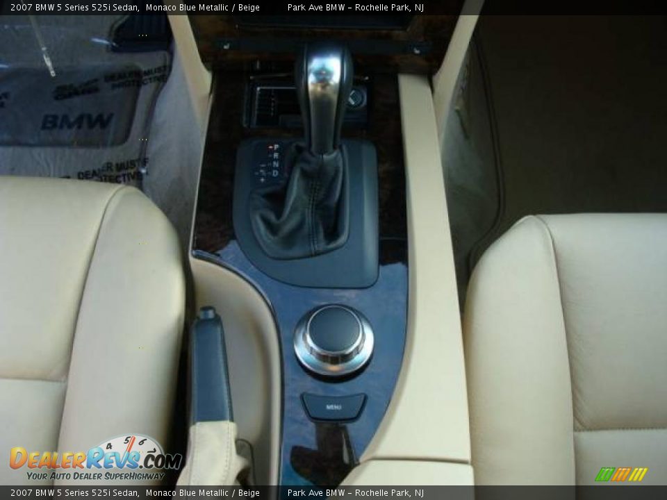 2007 BMW 5 Series 525i Sedan Monaco Blue Metallic / Beige Photo #16