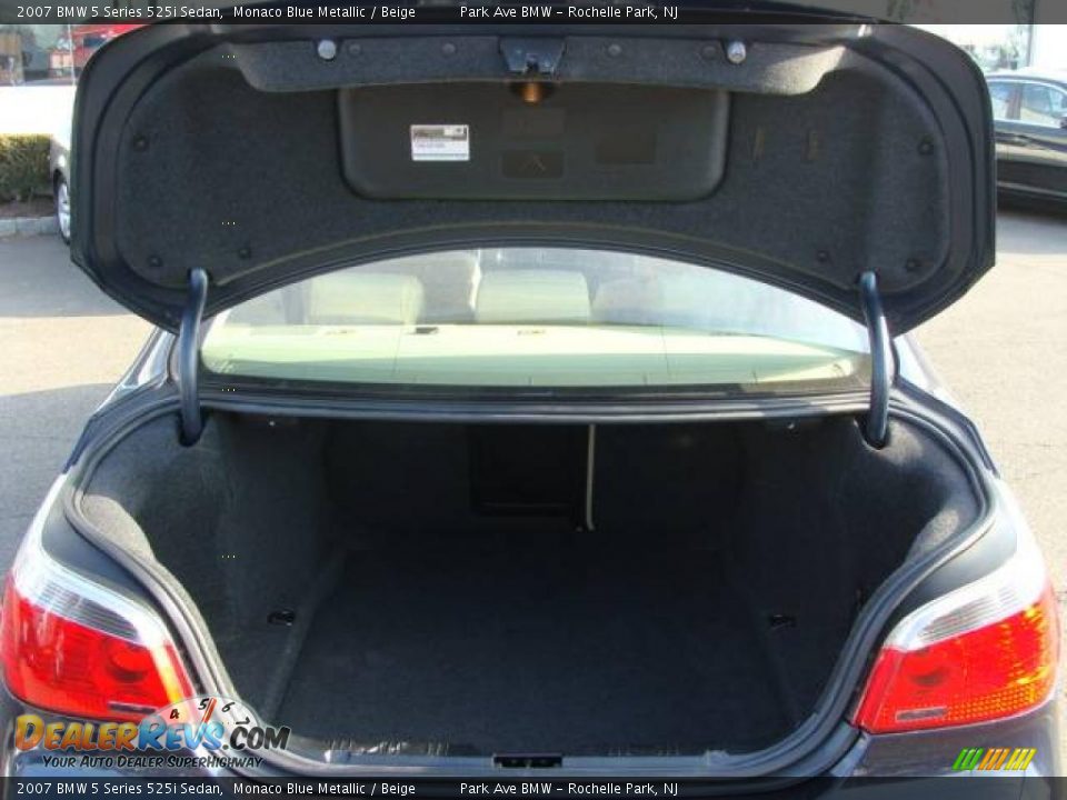 2007 BMW 5 Series 525i Sedan Monaco Blue Metallic / Beige Photo #18