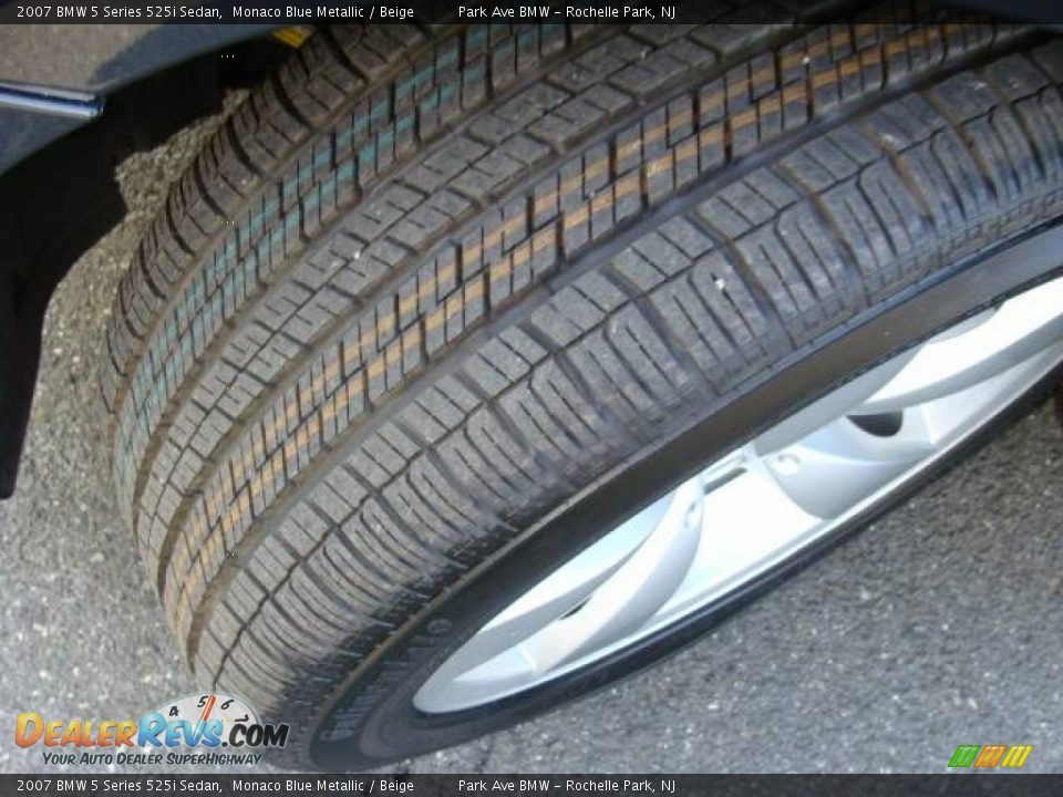 2007 BMW 5 Series 525i Sedan Monaco Blue Metallic / Beige Photo #25