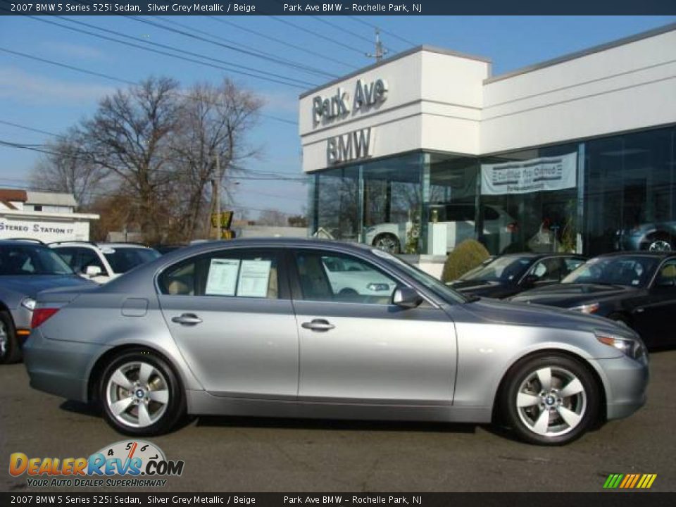 2007 BMW 5 Series 525i Sedan Silver Grey Metallic / Beige Photo #1
