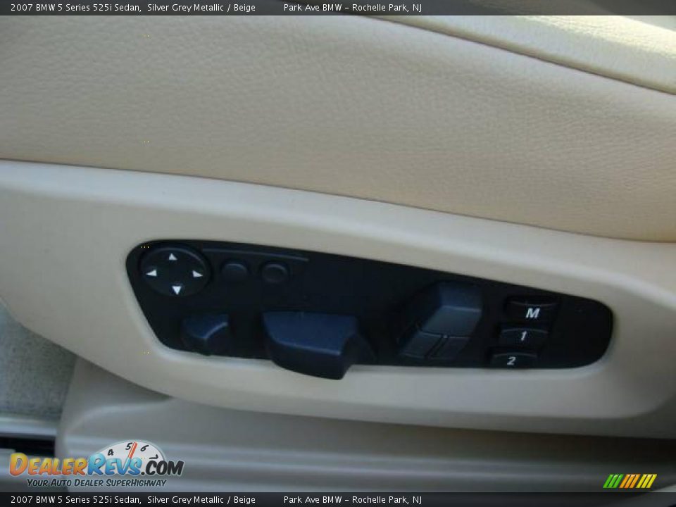 2007 BMW 5 Series 525i Sedan Silver Grey Metallic / Beige Photo #11