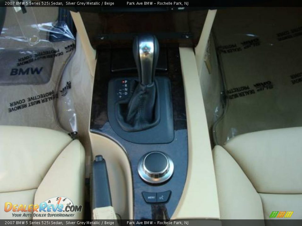 2007 BMW 5 Series 525i Sedan Silver Grey Metallic / Beige Photo #16