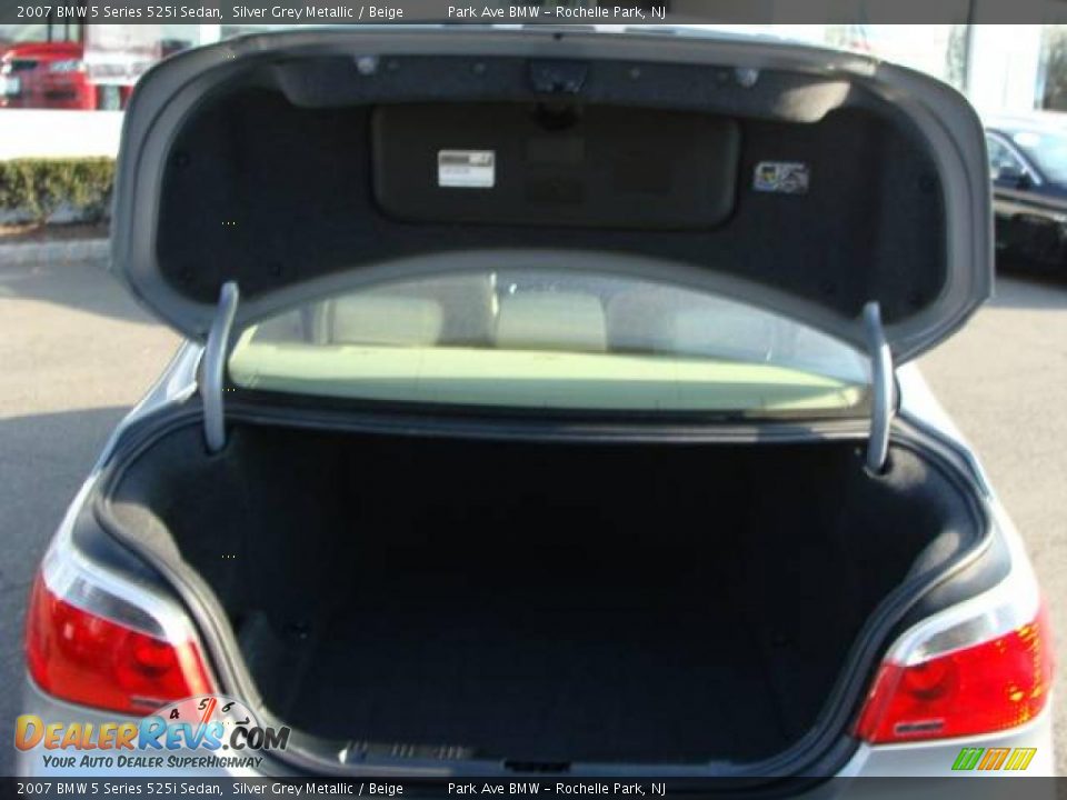 2007 BMW 5 Series 525i Sedan Silver Grey Metallic / Beige Photo #18