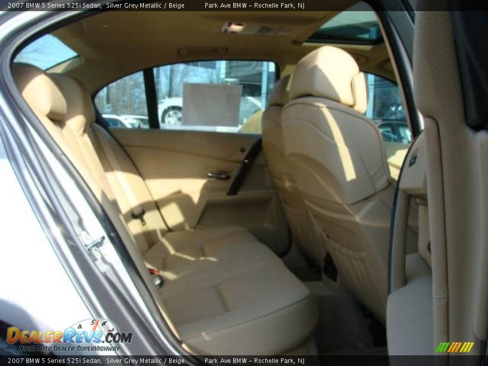 2007 BMW 5 Series 525i Sedan Silver Grey Metallic / Beige Photo #20