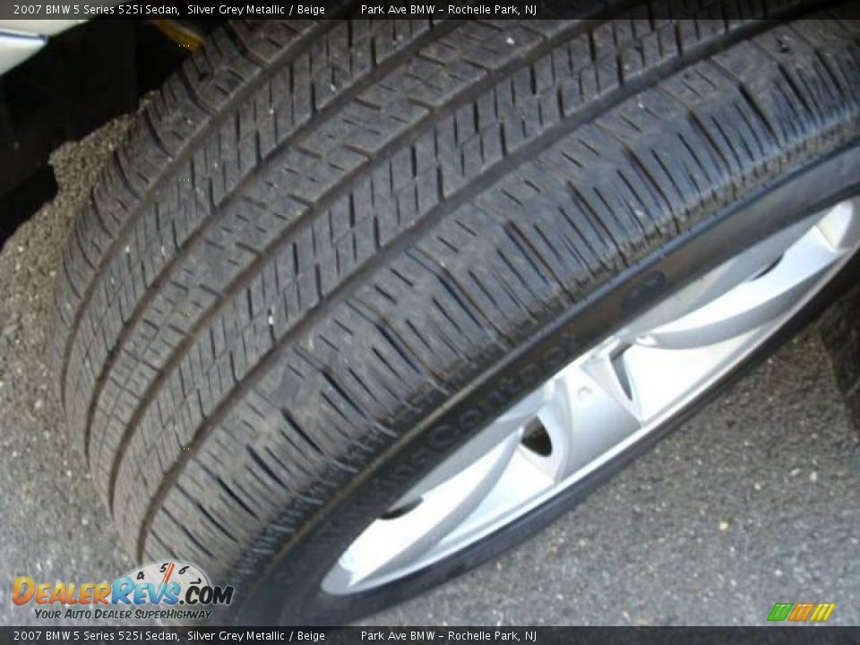 2007 BMW 5 Series 525i Sedan Silver Grey Metallic / Beige Photo #24