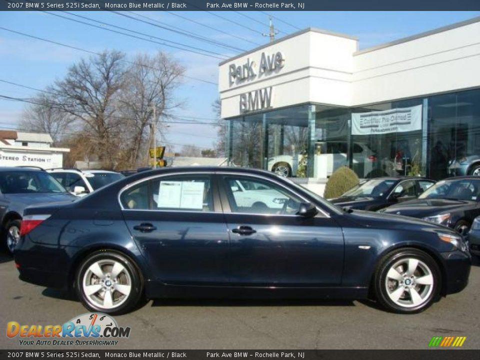 2007 BMW 5 Series 525i Sedan Monaco Blue Metallic / Black Photo #1