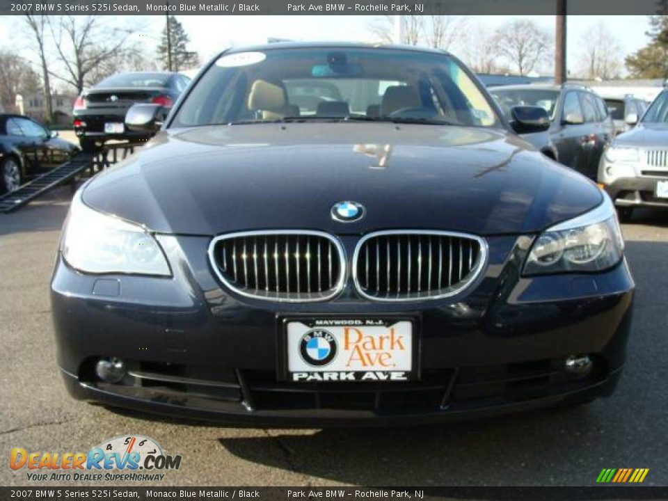 2007 BMW 5 Series 525i Sedan Monaco Blue Metallic / Black Photo #3