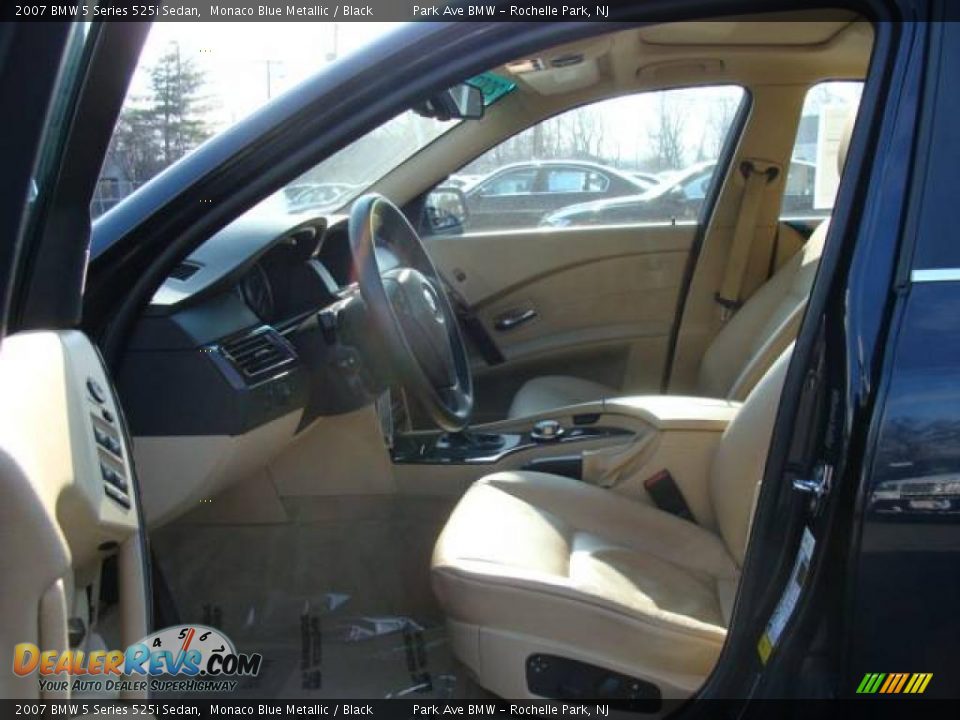 2007 BMW 5 Series 525i Sedan Monaco Blue Metallic / Black Photo #10