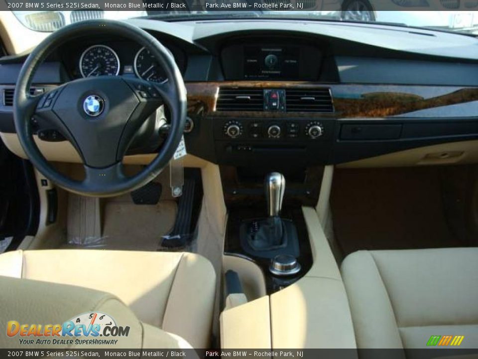 2007 BMW 5 Series 525i Sedan Monaco Blue Metallic / Black Photo #12