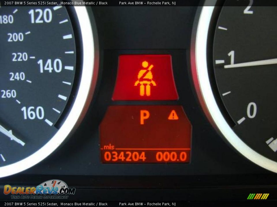 2007 BMW 5 Series 525i Sedan Monaco Blue Metallic / Black Photo #14
