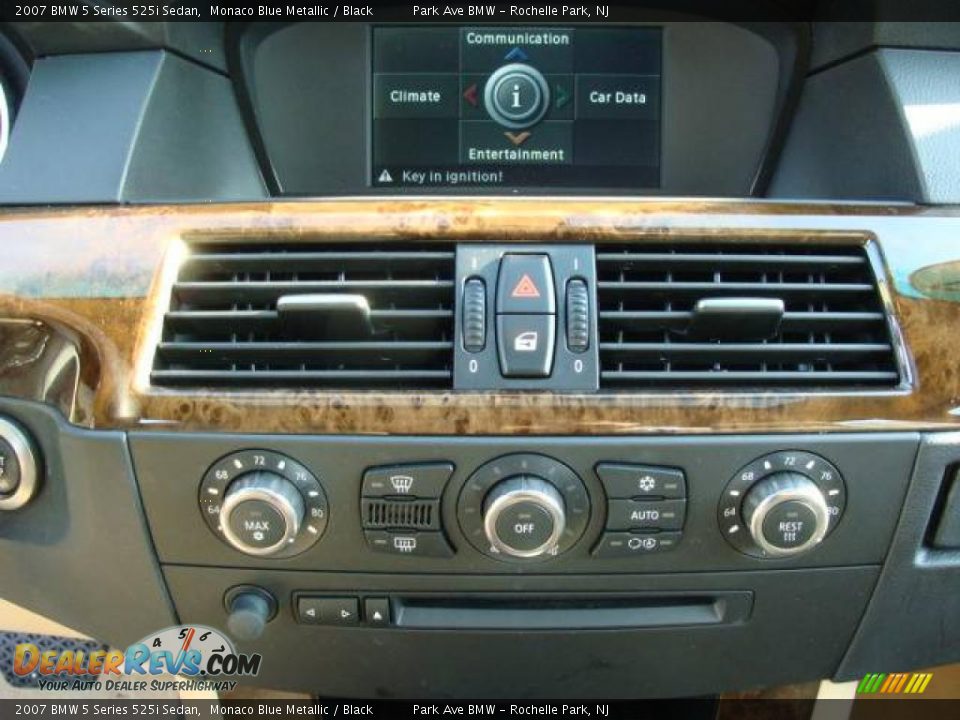 2007 BMW 5 Series 525i Sedan Monaco Blue Metallic / Black Photo #15