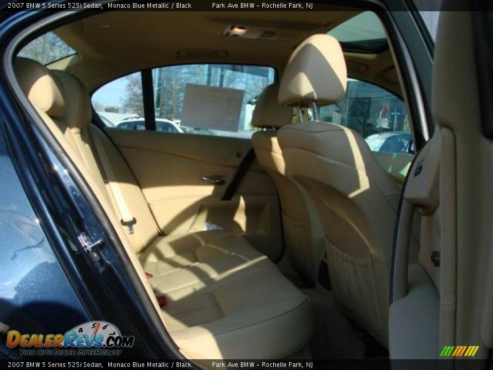 2007 BMW 5 Series 525i Sedan Monaco Blue Metallic / Black Photo #20
