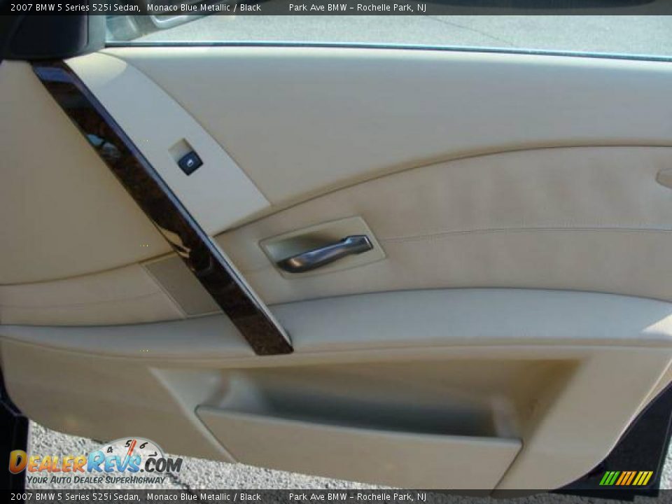 2007 BMW 5 Series 525i Sedan Monaco Blue Metallic / Black Photo #21
