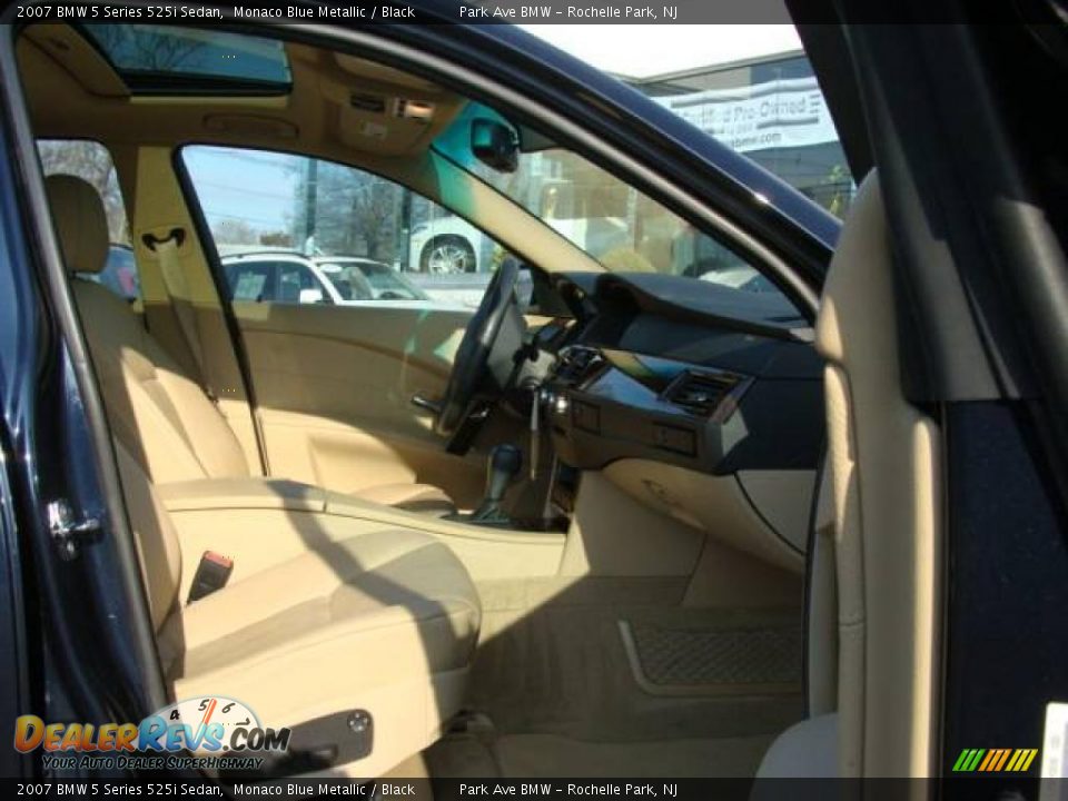 2007 BMW 5 Series 525i Sedan Monaco Blue Metallic / Black Photo #22