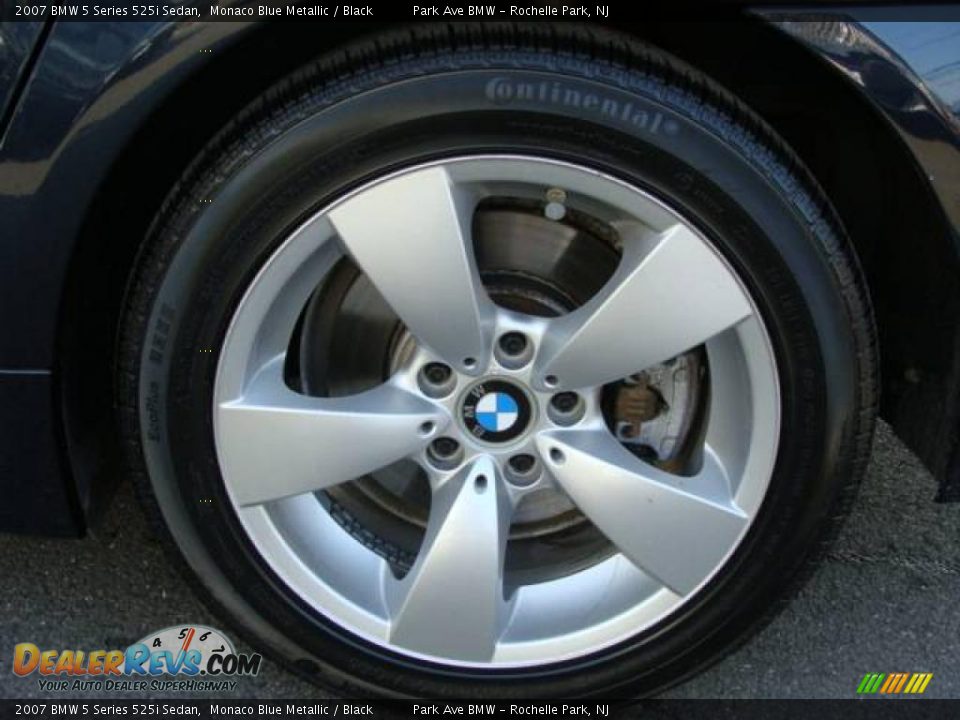 2007 BMW 5 Series 525i Sedan Monaco Blue Metallic / Black Photo #23