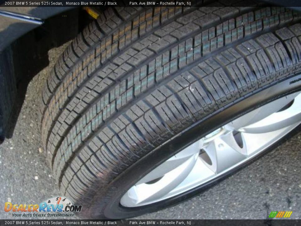 2007 BMW 5 Series 525i Sedan Monaco Blue Metallic / Black Photo #24