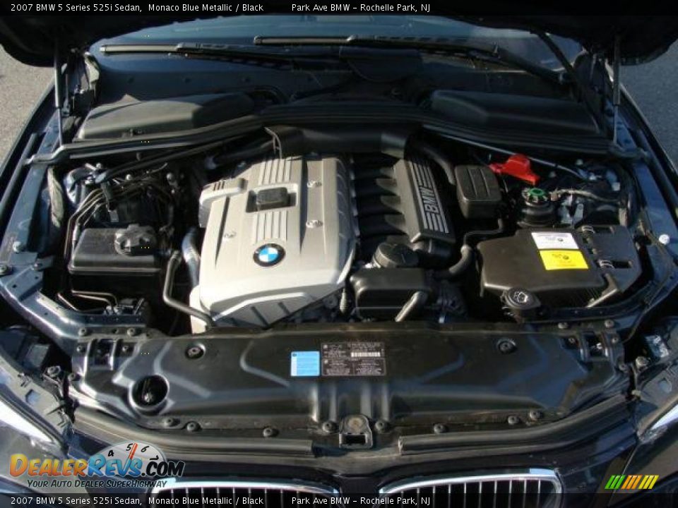 2007 BMW 5 Series 525i Sedan Monaco Blue Metallic / Black Photo #25