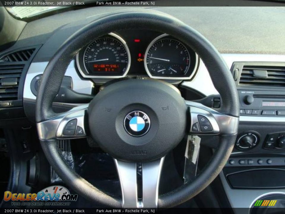 2007 BMW Z4 3.0i Roadster Jet Black / Black Photo #21