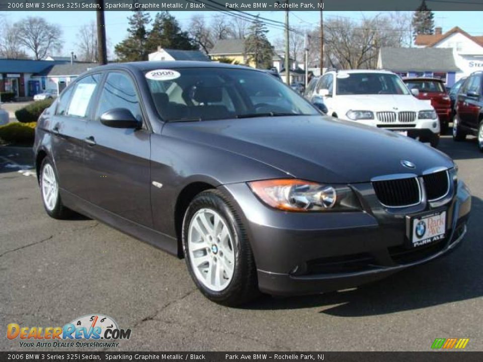 2006 BMW 3 Series 325i Sedan Sparkling Graphite Metallic / Black Photo #2