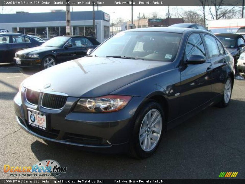 2006 BMW 3 Series 325i Sedan Sparkling Graphite Metallic / Black Photo #4