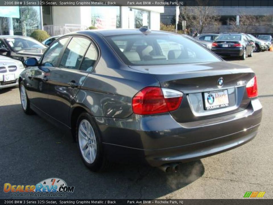 2006 BMW 3 Series 325i Sedan Sparkling Graphite Metallic / Black Photo #6