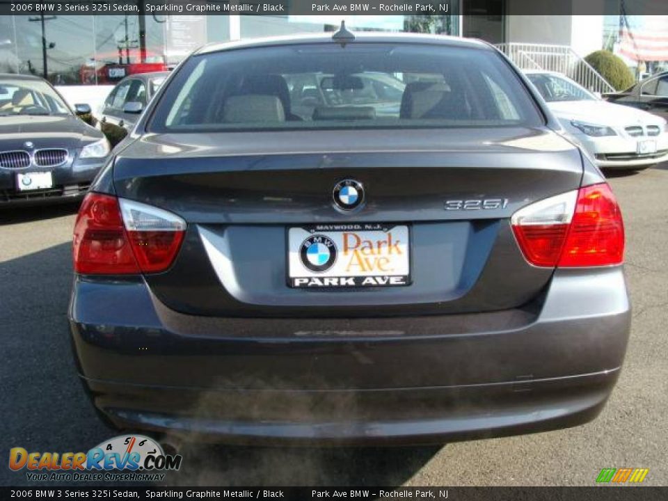 2006 BMW 3 Series 325i Sedan Sparkling Graphite Metallic / Black Photo #7