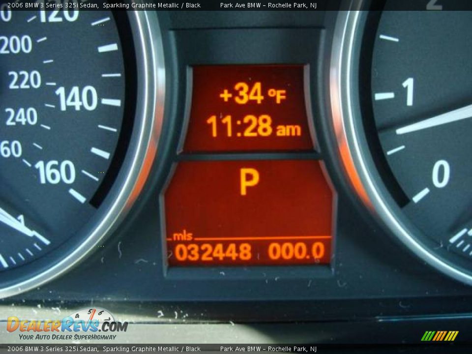 2006 BMW 3 Series 325i Sedan Sparkling Graphite Metallic / Black Photo #14