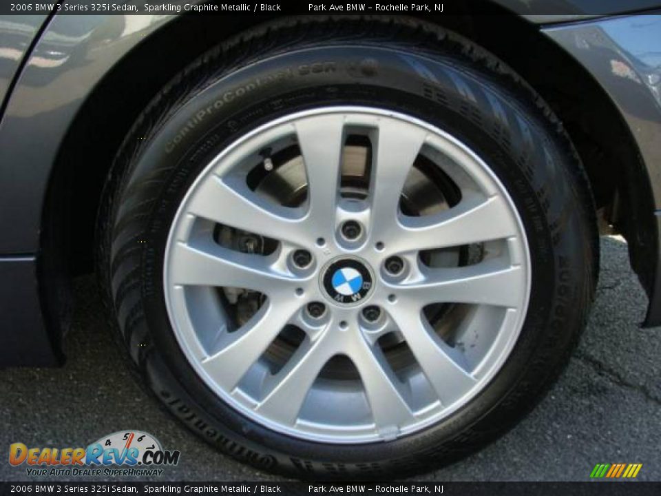 2006 BMW 3 Series 325i Sedan Sparkling Graphite Metallic / Black Photo #23