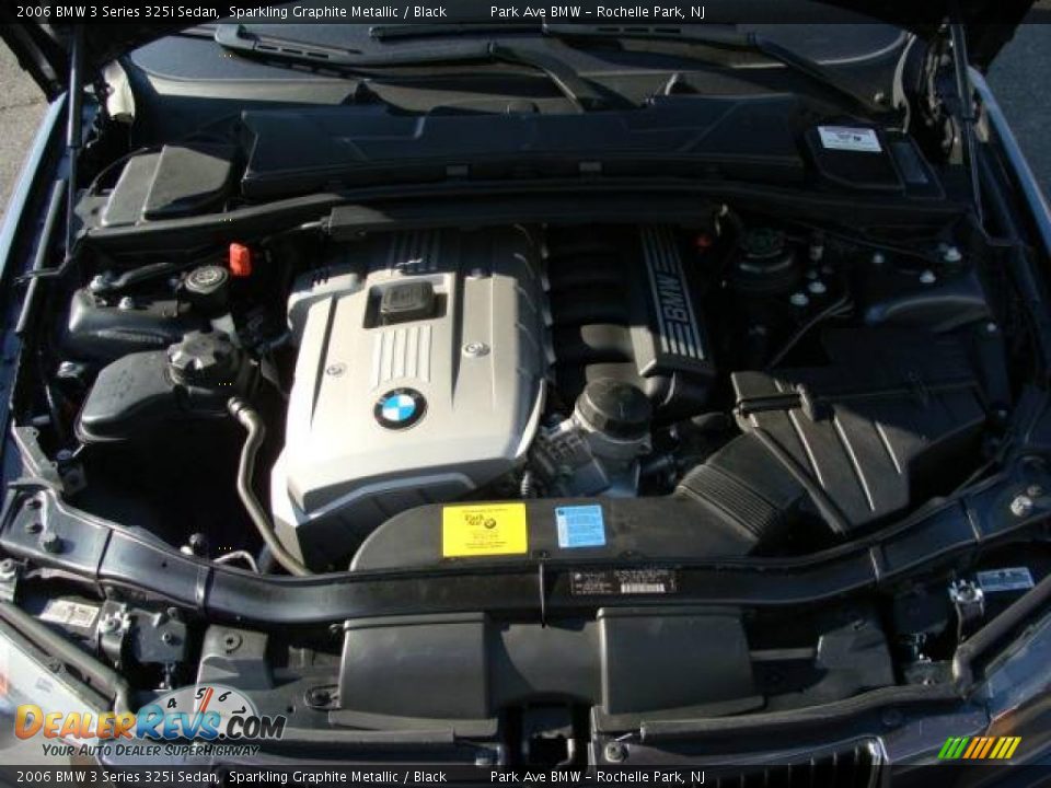2006 BMW 3 Series 325i Sedan Sparkling Graphite Metallic / Black Photo #25