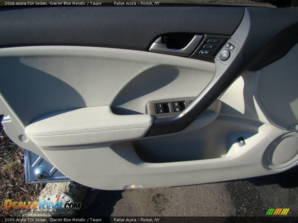 2009 Acura TSX Sedan Glacier Blue Metallic / Taupe Photo #7