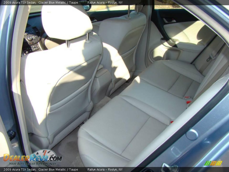 2009 Acura TSX Sedan Glacier Blue Metallic / Taupe Photo #10