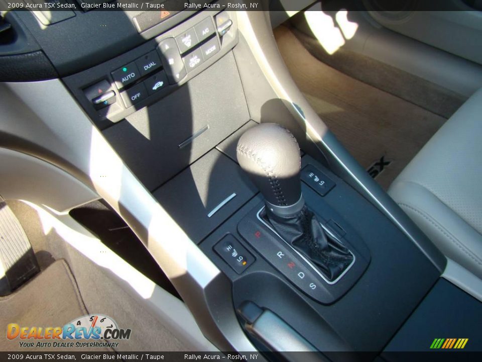 2009 Acura TSX Sedan Glacier Blue Metallic / Taupe Photo #13
