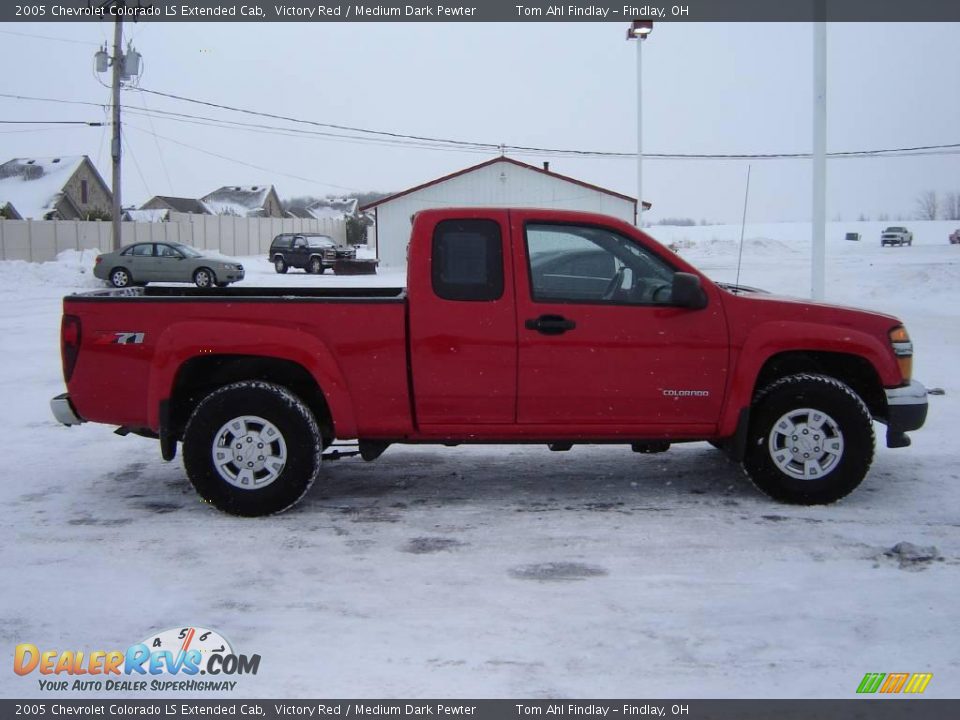 2005 Chevrolet Colorado LS Extended Cab Victory Red / Medium Dark Pewter Photo #6
