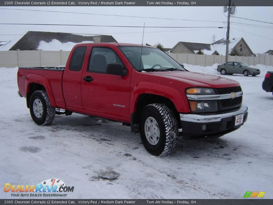 2005 Chevrolet Colorado LS Extended Cab Victory Red / Medium Dark Pewter Photo #7