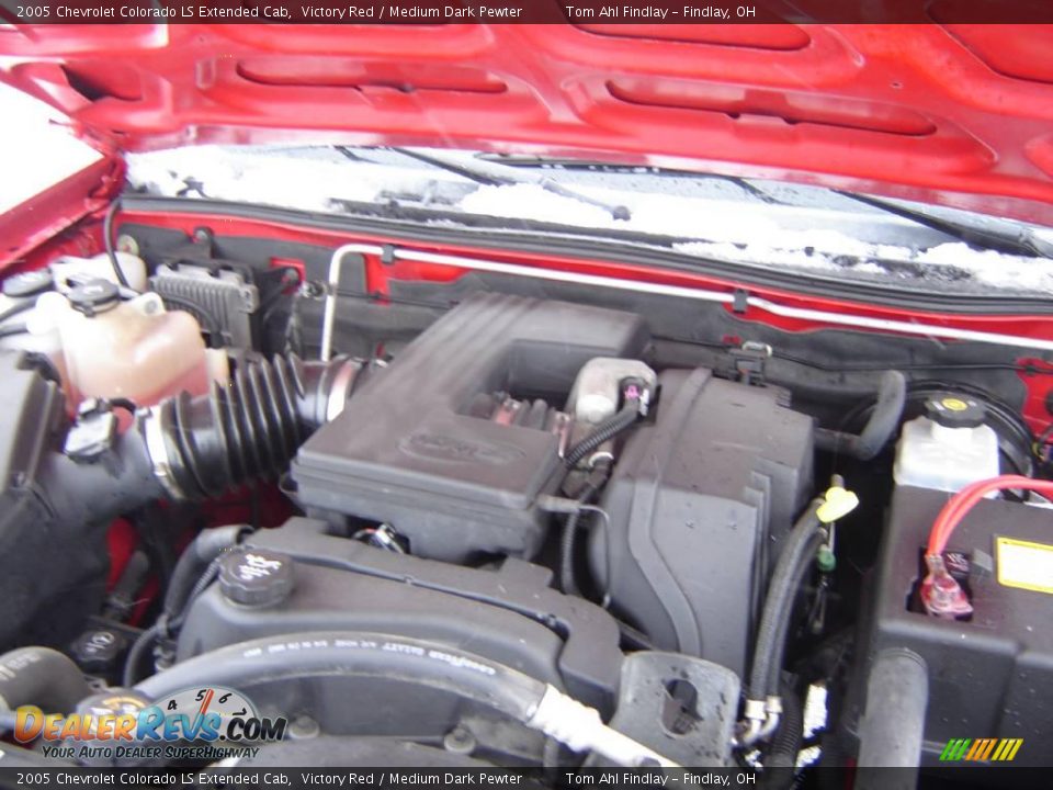 2005 Chevrolet Colorado LS Extended Cab Victory Red / Medium Dark Pewter Photo #15