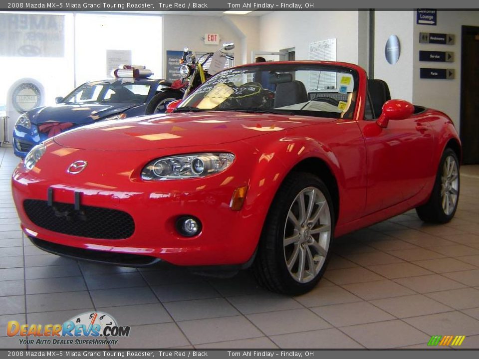 2008 Mazda MX-5 Miata Grand Touring Roadster True Red / Black Photo #1