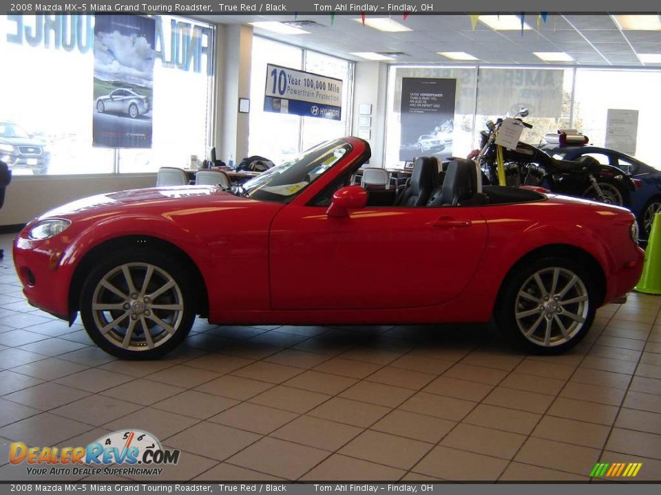 2008 Mazda MX-5 Miata Grand Touring Roadster True Red / Black Photo #2