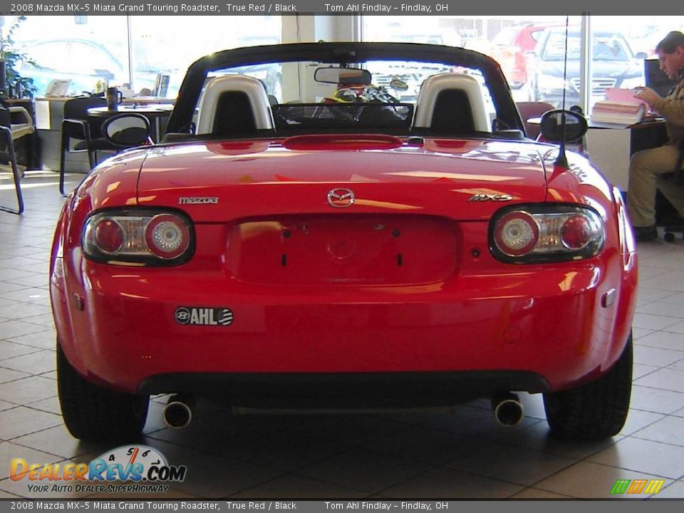 2008 Mazda MX-5 Miata Grand Touring Roadster True Red / Black Photo #4