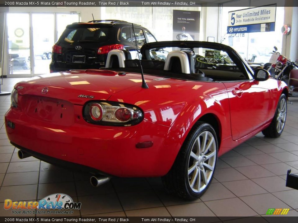 2008 Mazda MX-5 Miata Grand Touring Roadster True Red / Black Photo #5