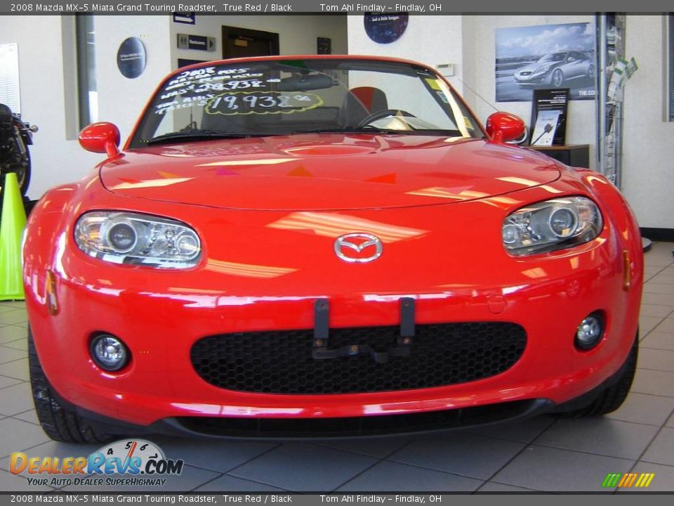 2008 Mazda MX-5 Miata Grand Touring Roadster True Red / Black Photo #8